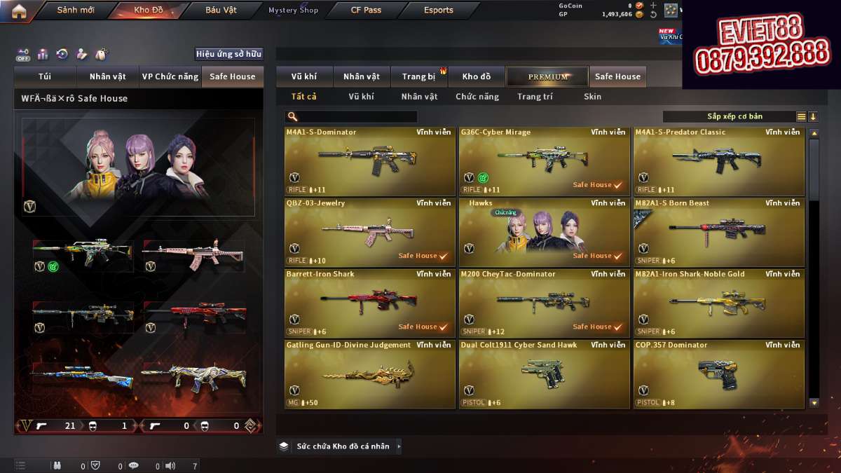 shop acc cf uy tin gia re